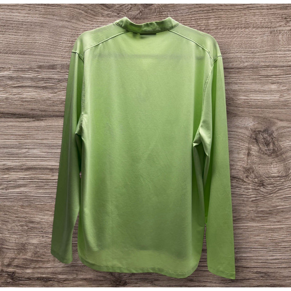 Devereux Golf 1/4 Zip Pullover Long Sleeve Outer Layer Lime Green Size Large - Picture 2 of 8
